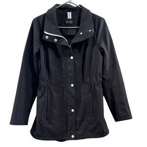 Jessica Simpson Black Zip-Up Spring Jacket - Size Small